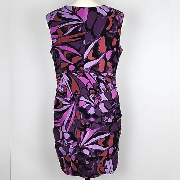 Ricki's Sleeveless Tiered Sheath Sleeveless Dress Purple Black  Lined Stretch XL - Picture 3 of 15